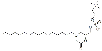 CAS#: 74389-68-7, 1-Hexadecyl-2-acetyl-glycero-3-phosphocholine