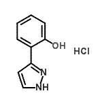 CAS#: 74398-44-0, 2-(1H-Pyrazol-3-yl)phenol hydrochloride (1:1)