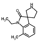 CAS#: 744146-12-1, 1-Ethyl-7-methylspiro[indole-3,3'-pyrrolidin]-2(1H)-one