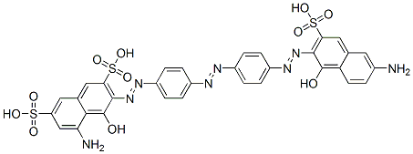 CAS#: 74499-66-4, (3E)-5-Amino-3-[[4-[4-[(2E)-2-(6-Amino-1-Oxo-3-Sulfonaphthalen-2-Ylidene)Hydrazinyl]Phenyl]Diazenylphenyl]Hydrazinylidene]-4-Oxonaphthalene-2,7-Disulfonic Acid