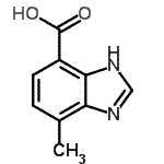 CAS#: 745048-56-0, 4-Methyl-1H-benzimidazole-7-carboxylic acid