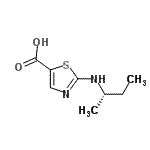 CAS 登录号：745077-98-9， 2-[(2S)-2-丁烷基氨基]-1,3-噻唑-5-羧酸