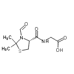 CAS#: 74527-65-4, N-{[(4R)-3-Formyl-2,2-dimethyl-1,3-thiazolidin-4-yl]carbonyl}glycine