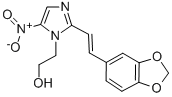 CAS#: 74550-86-0, 2-[2-[(E)-2-(1,3-Benzodioxol-5-Yl)Ethenyl]-5-Nitroimidazol-1-Yl]Ethanol