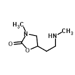 CAS 登录号：745723-76-6， 3-甲基-5-[2-(甲基氨基)乙基]-1,3-恶唑烷-2-酮