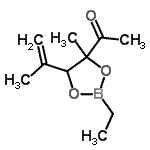 CAS#: 74646-09-6, 1-(2-Ethyl-5-isopropenyl-4-methyl-1,3,2-dioxaborolan-4-yl)ethanone