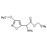 CAS#: 746568-85-4, Ethyl amino(3-methoxy-1,2-oxazol-5-yl)acetate
