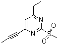 CAS 登录号：746620-21-3， 4-乙基-2-(甲基磺酰基)-6-(1-丙炔-1-基)嘧啶