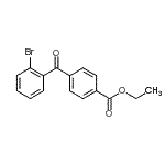 CAS 登录号：746651-78-5， 乙基4-(2-溴苯甲酰基)苯甲酸酯