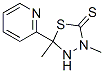 CAS#: 74752-62-8, 3,5-Dimethyl-5-Pyridin-2-Yl-1,3,4-Thiadiazolidine-2-Thione