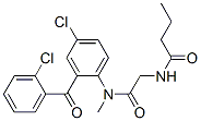 CAS#: 74834-03-0, N-[2-[[4-Chloro-2-(2-Chlorobenzoyl)Phenyl]-Methylamino]-2-Oxoethyl]Butanamide