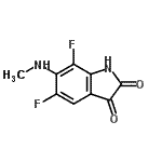 CAS 登录号：749240-87-7， 5,7-二氟-6-(甲基氨基)-1H-吲哚-2,3-二酮