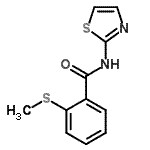 CAS#: 749887-64-7, 2-(Methylsulfanyl)-N-(1,3-thiazol-2-yl)benzamide
