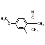 CAS#: 749934-28-9, 2-(2-Fluoro-4-methoxyphenyl)-2-methylpropanenitrile