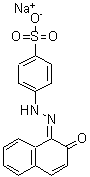 CAS 登录号：75025-97-7， 4-[(2E)-2-(2-氧代-1(2H)-萘亚基)肼基]苯磺酸钠