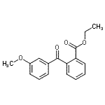 CAS 登录号：750633-61-5， 乙基2-(3-甲氧基苯甲酰基)苯甲酸酯