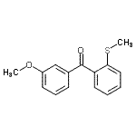 CAS#: 750633-63-7, (3-Methoxyphenyl)[2-(methylsulfanyl)phenyl]methanone