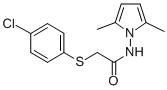 CAS#: 75129-73-6, 2-(4-Chlorophenyl)Sulfanyl-N-(2,5-Dimethylpyrrol-1-Yl)Acetamide