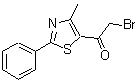 CAS 登录号：7520-95-8， 2-溴-1-(4-甲基-2-苯基-1,3-噻唑-5-基)乙酮