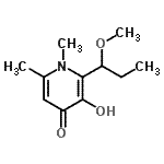 CAS#: 752186-89-3, 3-Hydroxy-2-(1-methoxypropyl)-1,6-dimethyl-4(1H)-pyridinone