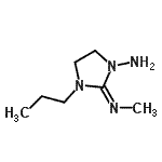 CAS 登录号：752188-80-0， (2Z)-2-(甲基亚胺)-3-丙基-1-咪唑烷胺