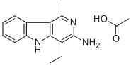 CAS#: 75240-22-1, 4-Ethyl-1-methyl-5H-pyrido(4,3-b)indol-3-amine monoacetate