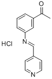CAS 登录号：75273-96-0， 1-[3-(吡啶-4-基亚甲基氨基)苯基]乙酮盐酸盐