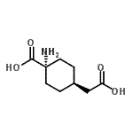 CAS#: 753426-79-8, trans-1-Amino-4-(carboxymethyl)cyclohexanecarboxylic acid