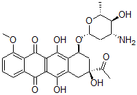 CAS#: 75444-29-0, (7S,9S)-9-Acetyl-7-[(2R,4R,5S,6R)-4-Amino-5-Hydroxy-6-Methyloxan-2-Yl]Oxy-6,9,11-Trihydroxy-4-Methoxy-8,10-Dihydro-7H-Tetracene-5,12-Dione