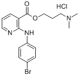 CAS#: 75449-65-9, 3-Dimethylaminopropyl 2-[(4-Bromophenyl)Amino]Pyridine-3-Carboxylate Hydrochloride