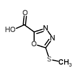CAS#: 754922-97-9, 5-(Methylsulfanyl)-1,3,4-oxadiazole-2-carboxylic acid