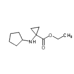 CAS#: 755039-57-7, Ethyl 1-(cyclopentylamino)cyclopropanecarboxylate