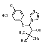 CAS 登录号:75536-36-6, 1-(4-氯苯氧基)-1-(1H-咪唑-1-基)-3,3-二甲基-2-丁醇盐酸盐(1:1)