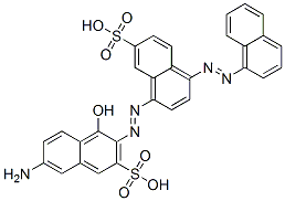 CAS#: 75627-25-7, 7-Amino-4-Hydroxy-3-[[4-(1-Naphtylazo)-7-Sulfo-1-Naphtyl]Azo]-2-Naphthalenesulfonic Acid