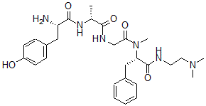 CAS#: 75638-63-0, Alanyl(2)-N-(2-(Dimethylamino)Ethyl)-N(alpha)-Methyl-Phenylalaninamide(4)-Enkephalin