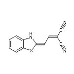 CAS#: 7570-39-0, [(2E)-2-(1,3-Benzothiazol-2(3H)-ylidene)ethylidene]malononitrile