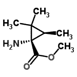 CAS 登录号：757156-85-7， 甲基(1S,3R)-1-氨基-2,2,3-三甲基环丙烷羧酸酯