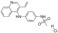 CAS#: 75775-83-6, N-[4-[(3-Ethenylquinolin-4-Yl)Amino]Phenyl]Methanesulfonamide Hydrochloride