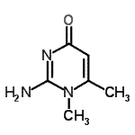 CAS 登录号：757881-23-5， 2-氨基-1,6-二甲基-4(1H)-嘧啶酮
