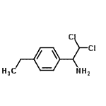 CAS#: 757893-51-9, 2,2-Dichloro-1-(4-ethylphenyl)ethanamine