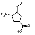 CAS 登录号：757942-69-1， (1S,3S,4E)-3-氨基-4-(氟亚甲基)环戊烷羧酸