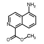 CAS 登录号：75795-42-5， 甲基5-氨基-1-异喹啉羧酸酯