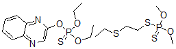 CAS 登录号:75848-17-8, 硫代磷酸,O,O-二乙基O-2-喹喔啉基酯与S-(2-(乙硫基)乙基)O,O-二甲基二硫代磷酸酯的混合物