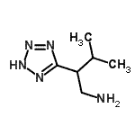 CAS#: 758696-64-9, 3-Methyl-2-(2H-tetrazol-5-yl)-1-butanamine