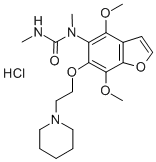 CAS#: 75883-73-7, 1-[4,7-Dimethoxy-6-(2-Piperidin-1-Ylethoxy)-1-Benzofuran-5-Yl]-1,3-Dimethylurea Hydrochloride