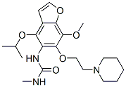 CAS#: 75883-77-1, 1-[7-Methoxy-6-(2-Piperidin-1-Ylethoxy)-4-Propan-2-Yloxy-1-Benzofuran-5-Yl]-3-Methylurea