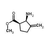 CAS#: 759431-64-6, Methyl (1R,2R)-2-amino-3-methylenecyclopentanecarboxylate