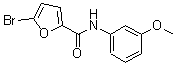 CAS 登录号：75991-00-3， 5-溴-N-(3-甲氧基苯基)-2-糠酰胺