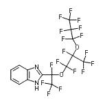CAS#: 76145-90-9, 2-{1,2,2,2-Tetrafluoro-1-[1,1,2,3,3,3-hexafluoro-2-(heptafluoropropoxy)propoxy]ethyl}-1H-benzimidazole