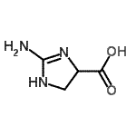 CAS#: 76146-24-2, 2-Amino-4,5-dihydro-1H-imidazole-4-carboxylic acid